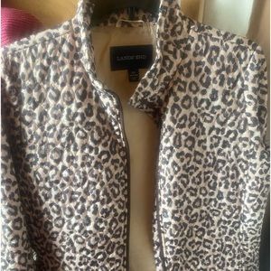 Lands End Cheetah Print Coat